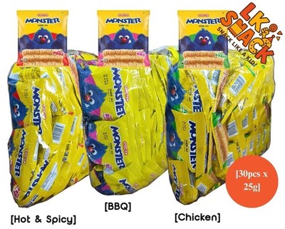 MAMEE Monster BBQ (30 pcsx25g) MALAYSIA FAMOUS SNACK fast ship by Express