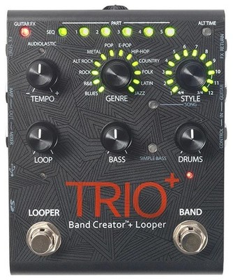 DIGITECH TRIO+ Gitarren-Effektpedal Multi-Effektprozessor mit Netzteil