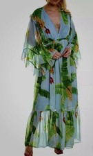 Farm Rio Women's Floral Blue Green Size S New with Tags
