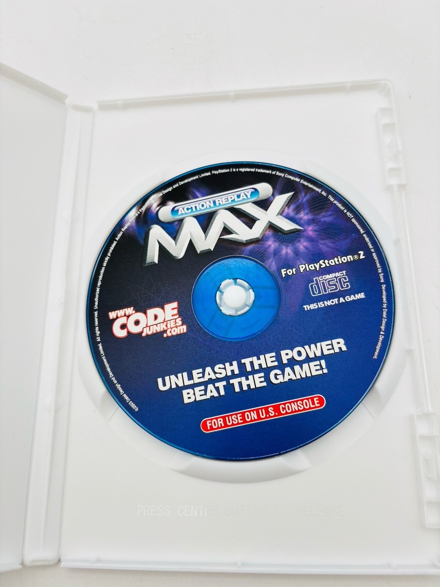 Action Replay Max Playstation PS2 Disc Only Beat the Game Cheat