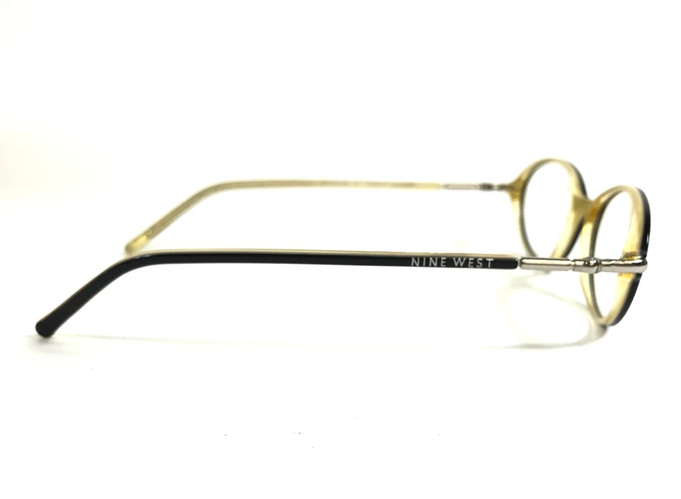 Nine West Petite Eyeglasses Frames 3WI SWT Black Yellow Oval Full Rim 45-18-130 - Image 3 of 4