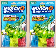 200 Wasserbomben ZURU Bunch Balloons selbstverschlie&szlig;ende Wasserballons 2 x 100