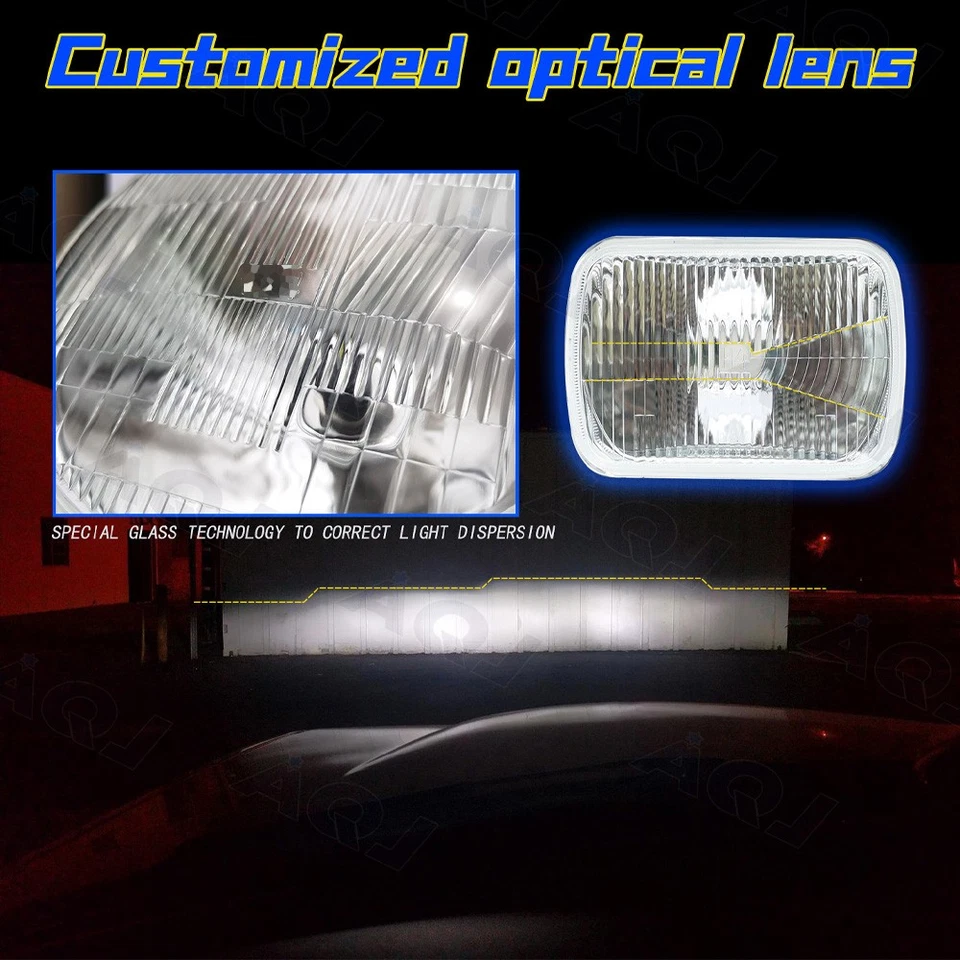 4PCS LED Headlight 6000K High Low beam For Chevrolet R10 Suburban 1988 Foto 3 de 4