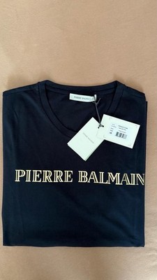 Neu - Original Pierre Balmain T-Shirt, schwarz, Größe 48