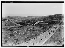 Press Bureau in David Building,evening light on Moab,Jerusalem,Israel,c1935,1