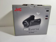 BLUE JVC Everio GZ-HM30 AVCHD Camcorder w/ Box Accessories, Tested, EXCELLENT