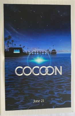 Cocoon Original Movie Poster 21.5  x 13.75  1985 Folded