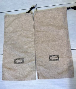 Gucci Sac à poussière en toile beige pour chaussures #4