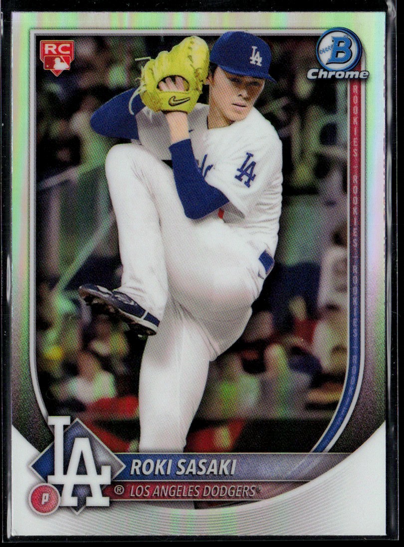 2025 Bowman Chrome Red Logo Redemption #12 Roki Sasaki Rookie Los Angeles