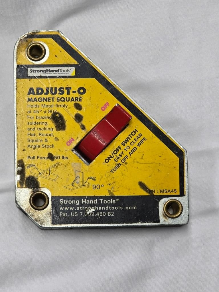 Strong Hand Tools 4-3/8" Adjust-o Magnet Square (MSA45)