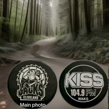 CLEVELAND LUMBER JACKS VINTAGE KISS SPONSOR FM RADIO OFFICIAL HOCKEY PUCK 🇨🇦 