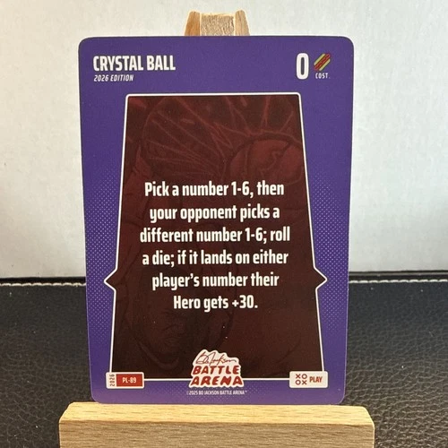 2026 Bo Jackson Battle Arena - Play Card #PL-89 Crystal Ball 2026 Edition NEW NM