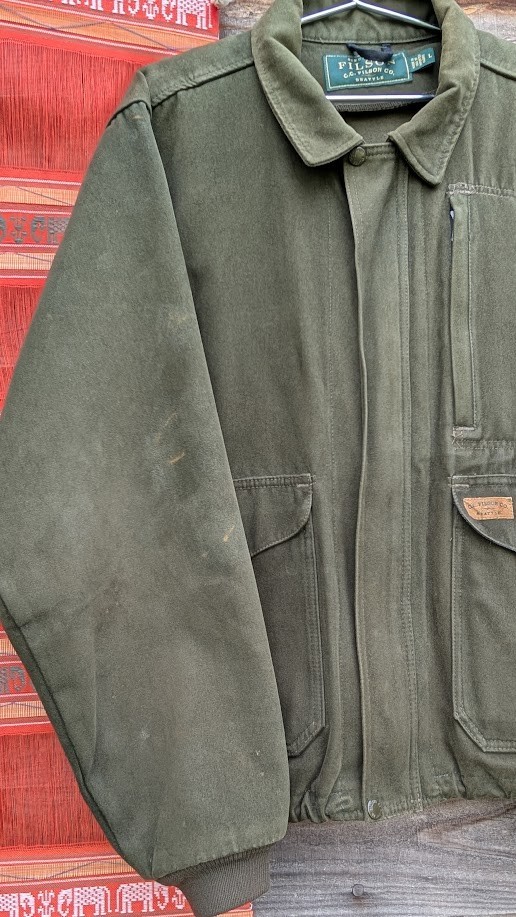 ジャケット・アウター FILSON ITALY MACKINAW WOOL BOMBER JACKET Mackinaw wool work jacket by Filson | Blue / brown / gray