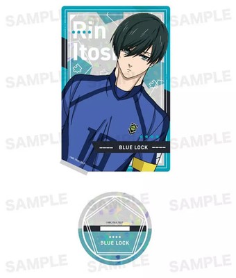 Bluelock Rin Itoshi Hologram Acrylic Stand Card Type Collectible