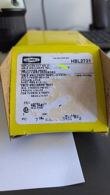 Hubbell HBL2731 + HBL2733 Twist Lock Stecker Kupplung 30A 480V L16-30 neu OVP