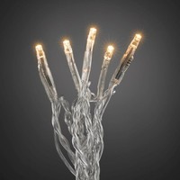 Micro Led Lichterkette 50Er Bernstein / Transparent Ein Strang Innen 6353-823