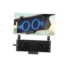 15 Inch UTV Sound Bar, Bluetooth ATV Soundbar with RGB Lights, IP66