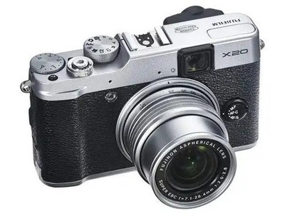 Good Condition Fujifilm X20 Digital Camera Silver W/ Battery, Charger, SD Card