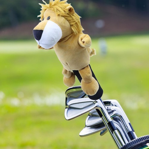 Lion Golf Headcover Golf Gift Lightweight Cartoon Fairway Woods Head Cover