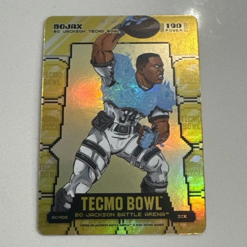 Bo Jackson Battle Arena Tecmo Bojax GOLD COIN Flip Ice GC400 1/1 SSP