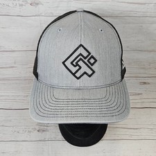 Richardson Style 112 Trucker Hat Adjustable Snapback Grey Black Geometric