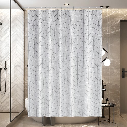 180*180cm PVEA Shower Curtain Farmhouse Waterproof Shower Curtain with Hooks - Picture 8 of 26