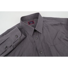UNTUCKit Button Down Mens XL Gray Marcasin Slim Fit Wrinkle Free Gingham Checks
