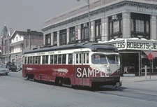 1964 PSTC at Media, PA 4x6 Borderless RAILROAD PHOTO  