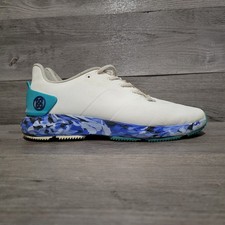 G/FORE MG4 Spikeless Golf Shoes Mens 12 White Sea Blue Cielo Camo G4MF21EF30