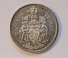 1964 CANADA SILVER 50 CENT - EF45 - QUEEN ELIZABETH II HALF DOLLAR