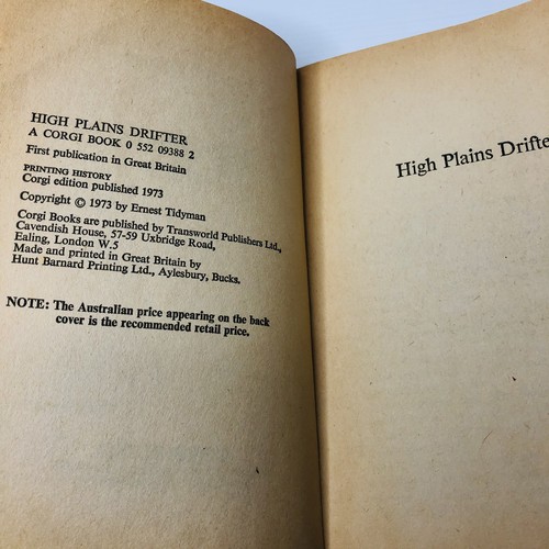 High Plains Drifter By Ernest Tidyman Paperback Book Western Clint Eastwood - Picture 13 of 18