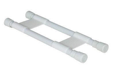 American Motorhome RV Double Cupboard White Bars 44093