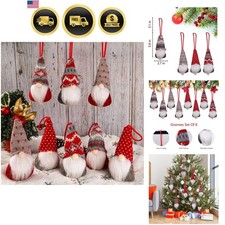 Christmas Gnomes Hanging Ornaments Set of 8 Christmas Tree Decorations