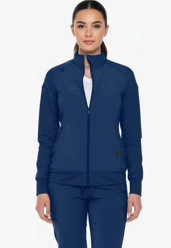 Monarch Uniforms Womens Scrub Jacket Zippered Warm-up Jacket Hospital Nurse 3101 - product listing photo