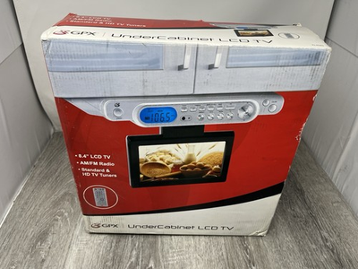 #ad #ad GPX Under Cabinet 8.4quot; LCD TV Digital Tuner TV AM FM Stereo Remote New Open Box $69.95