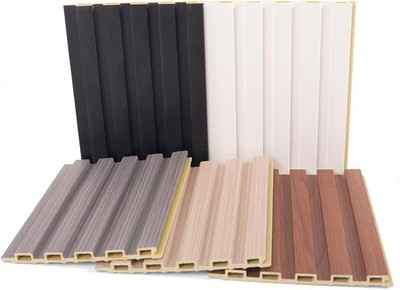Slat Wall Panels WPC Soundproof 3D Wall Paneling Interior Wall Decor