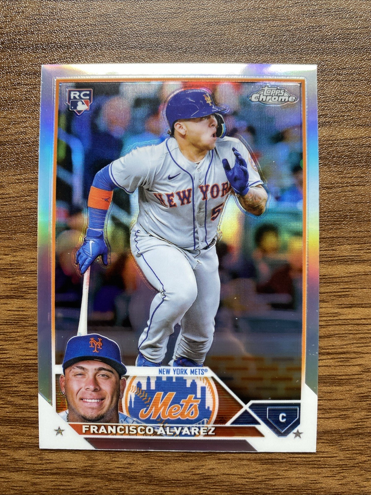 2023 Topps Chrome Refractor #203 Francisco Alvarez RC New York Mets