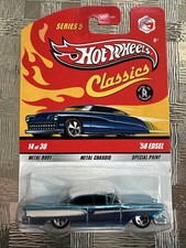 Hot Wheels Classics Series 5 58 Ford Edsel Spectraflame Blue Wmetal Base Vhtf