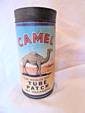 Vintage Camel Tube Patch Self Vulcanizing Rubber Repair Kit
