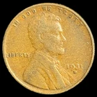 1931-D Wheat Cent - Lincoln Penny United States of America 1c Vintage Coin