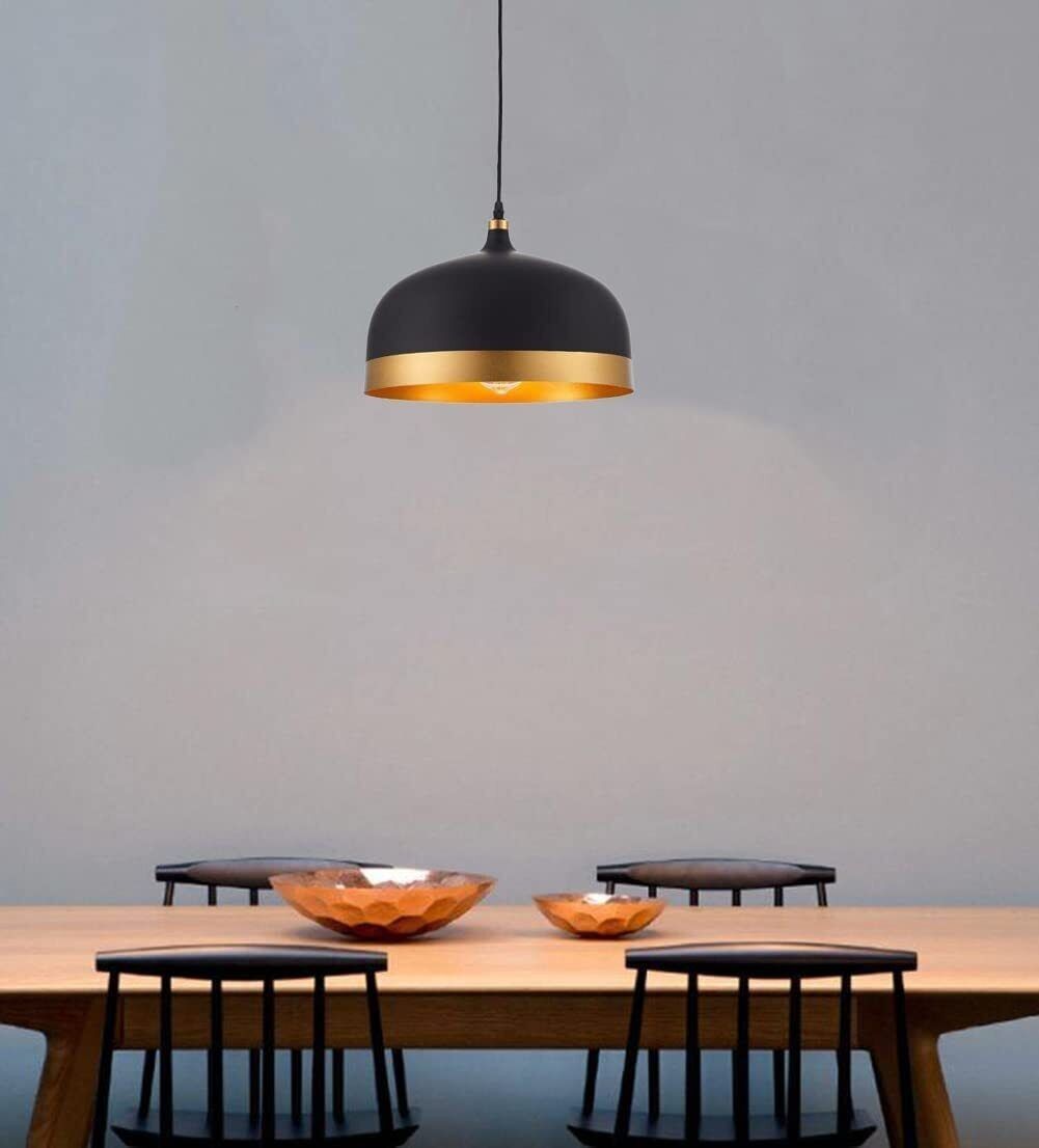 Modern Saturn Gold Black Pendant Light for Kitchen Island Chandelier