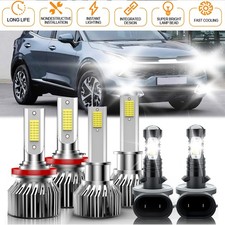 For Kia Sorento 2011-2013 Led Headlight Combo Hilowfog Light Bulb 6000k White For Kia Sorento 2011-2013 Led Headlight Combo Hilowfog Light Bulb 6000k White