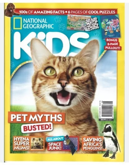 National Geographic Kids Magazine Issue September 2024/ PET MYTHS