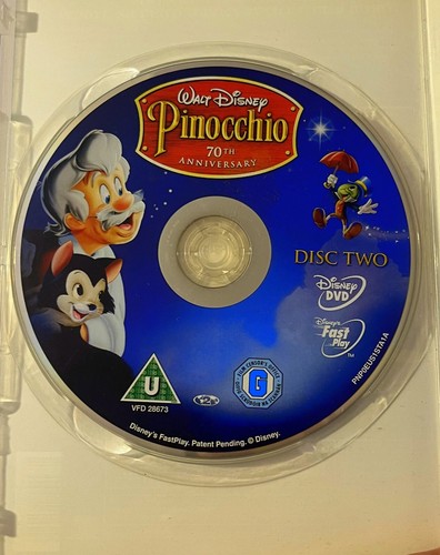 WALT DISNEY Pinocchio seltene DVD ISRAEL 2 Disc Platin Edition 4 Sprachen - Bild 7 von 7