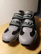 Forte Road Bike Cycling Shoes CM210 Mens US 7 / UK 6 Grey Black Training