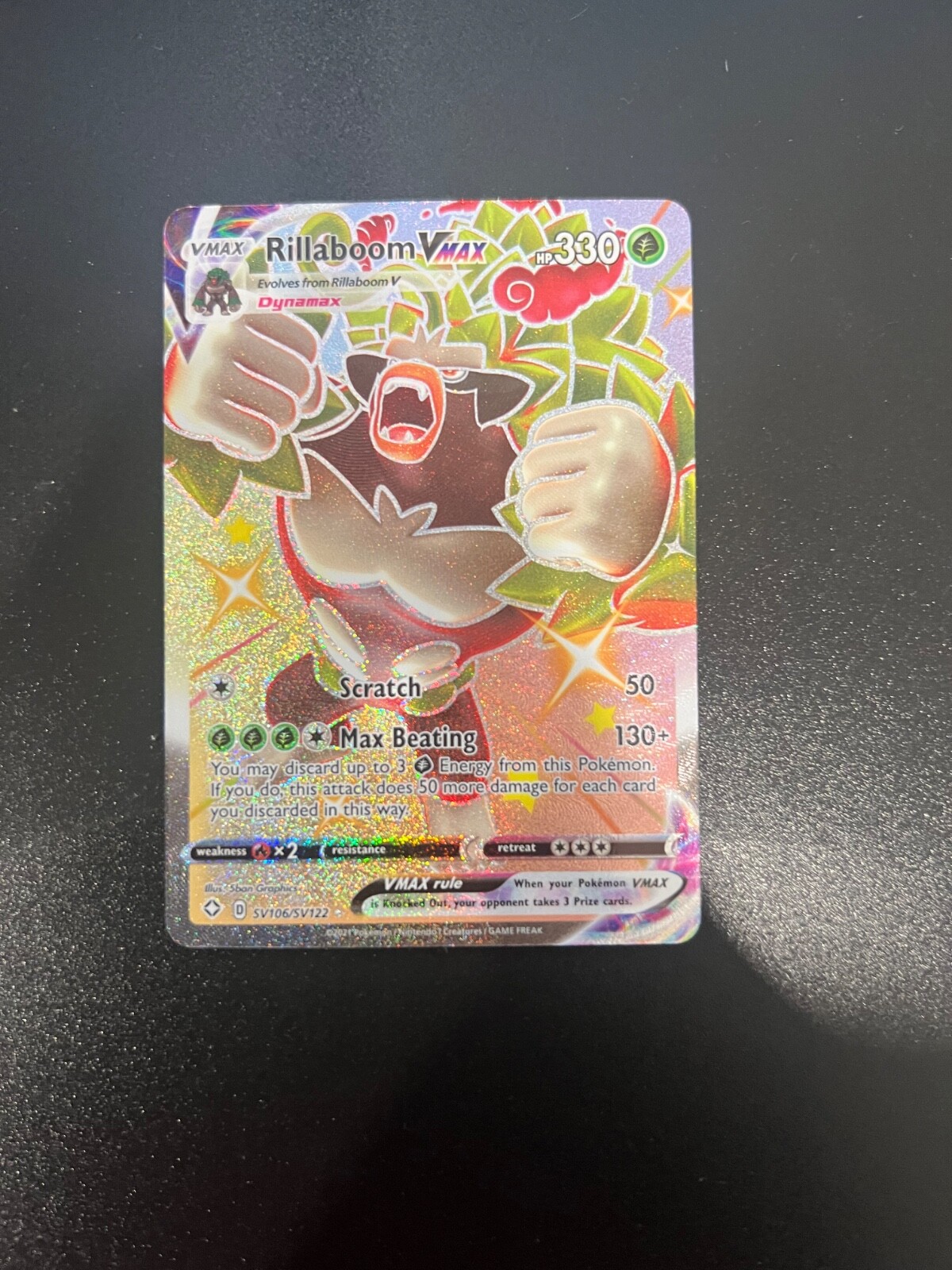 Rillaboom VMAX SV106/SV122 Shining Fates: Shiny Vault Holo | US SELLER| MINT