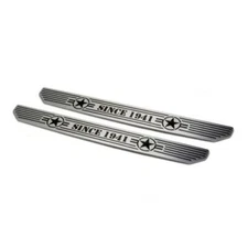 DV8 Offroad D-JL-180014-STR4 Rear Sill Plates with "Since 1942" Logo