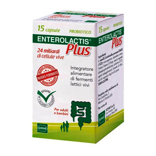 Enterolactis Plus Fermenti Lattici 30 Capsule da 24 Miliardi - Immagine 2