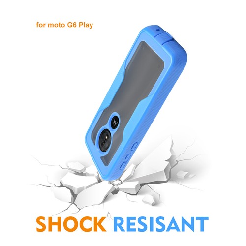 Für 5,7" Motorola Moto G6 Play Hybrid Gürtelclip Holster Ständer Stoßfänger Hülle - Bild 22 von 27