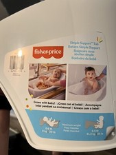 Fisher-Price Baby to Toddler Bath 4-in-1 Sling  n Seat Tub w/ Removable Support